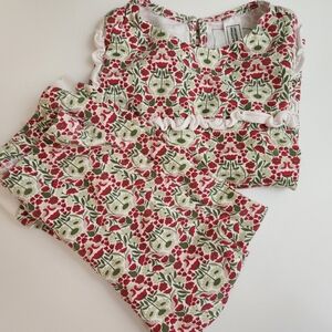 Lila & Hayes 4t Smocked Brand Floral  Pajama Set Pajamas Pjs